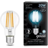 Филаментная лампочка Gauss Filament A60 4100K (20 Вт, E27) 10 шт. (102902220)