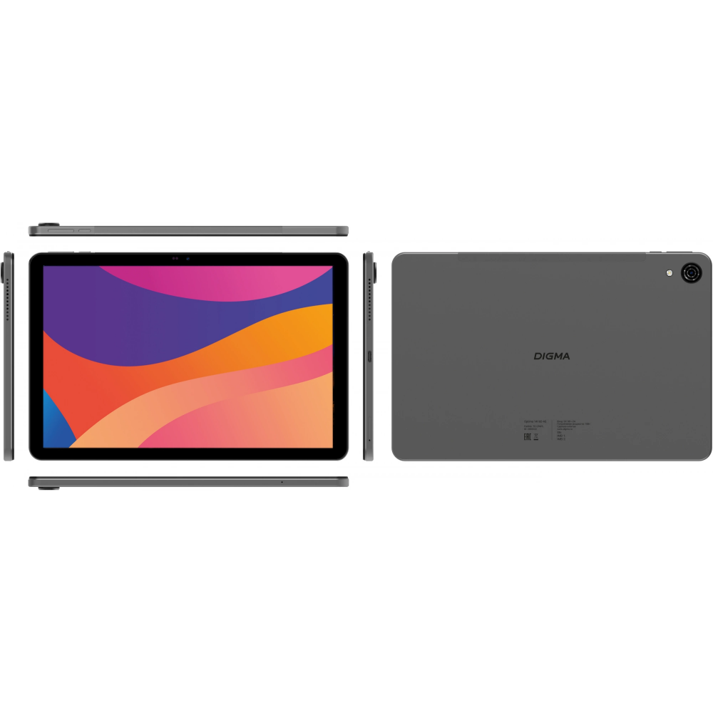 Планшет Digma Optima 1416D 4G Grey - TS1296PL - фото 9