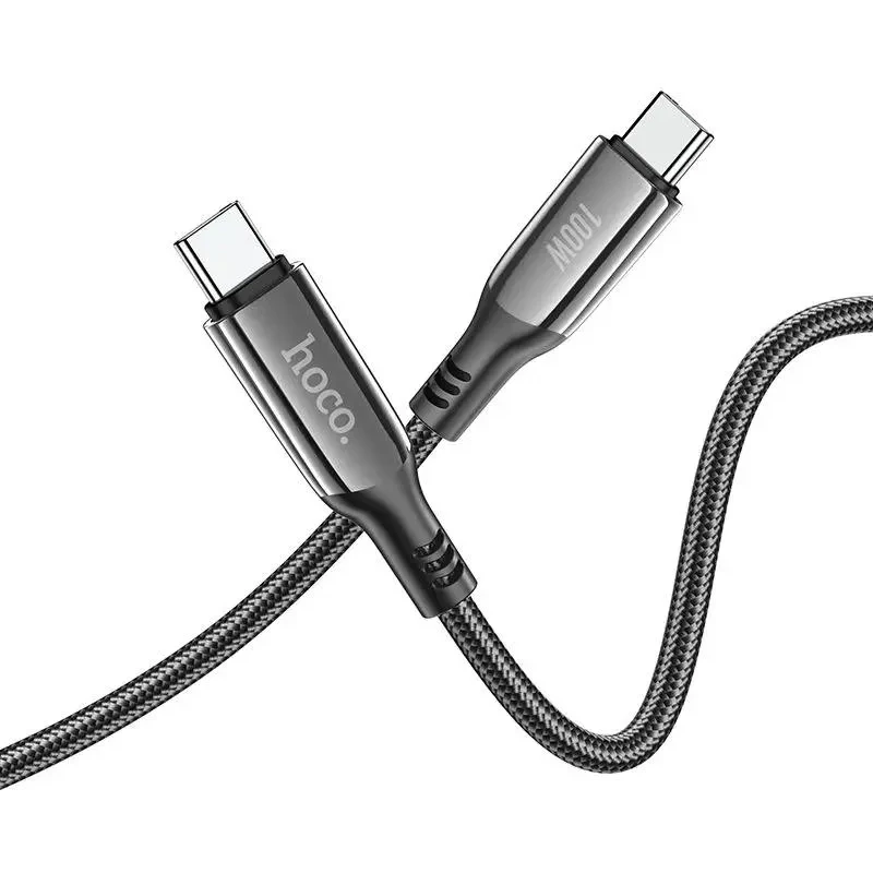 Кабель USB Type-C - USB Type-C, 1.2м, HOCO S51 Extreme Black - 6931474749253 - фото 2