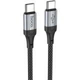 Кабель USB Type-C - USB Type-C, 1.2м, HOCO X102 Fresh Black (6942007608787)