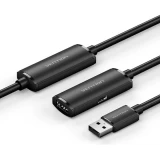 Кабель удлинительный USB A (M) - USB A (F), 10м, Vention CBKBL