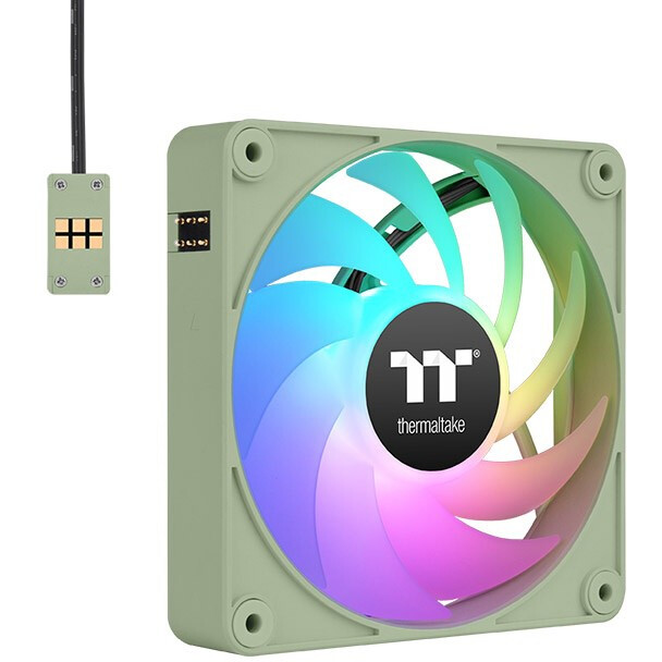 Вентилятор для корпуса Thermaltake CT120 EX ARGB Sync PC Cooling Fan Matcha Green (3-Fan Pack) - CL-F196-PL12MG-A - фото 2