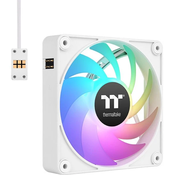 Вентилятор для корпуса Thermaltake CT120 EX ARGB Sync PC Cooling Fan White (3-Fan Pack) - CL-F190-PL12SW-A - фото 2