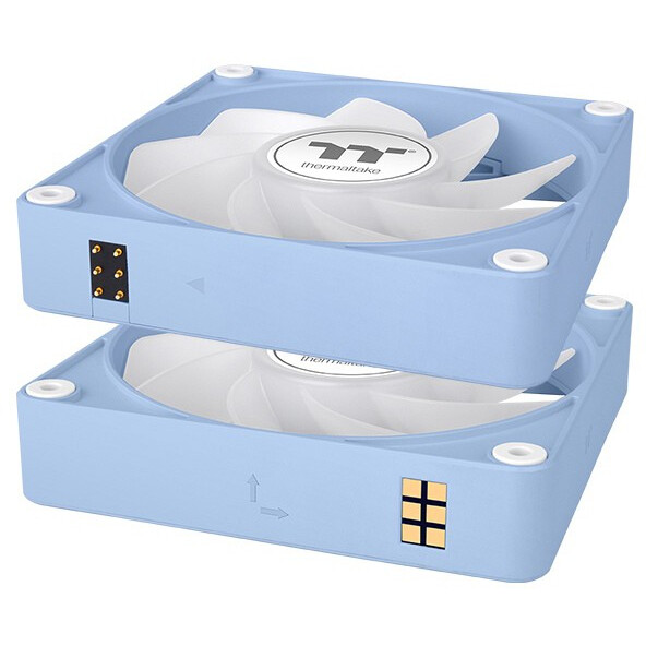 Вентилятор для корпуса Thermaltake CT120 EX Reverse ARGB Sync PC Cooling Fan Hydrangea Blue (3-Fan Pack) - CL-F198-PL12BU-A - фото 3
