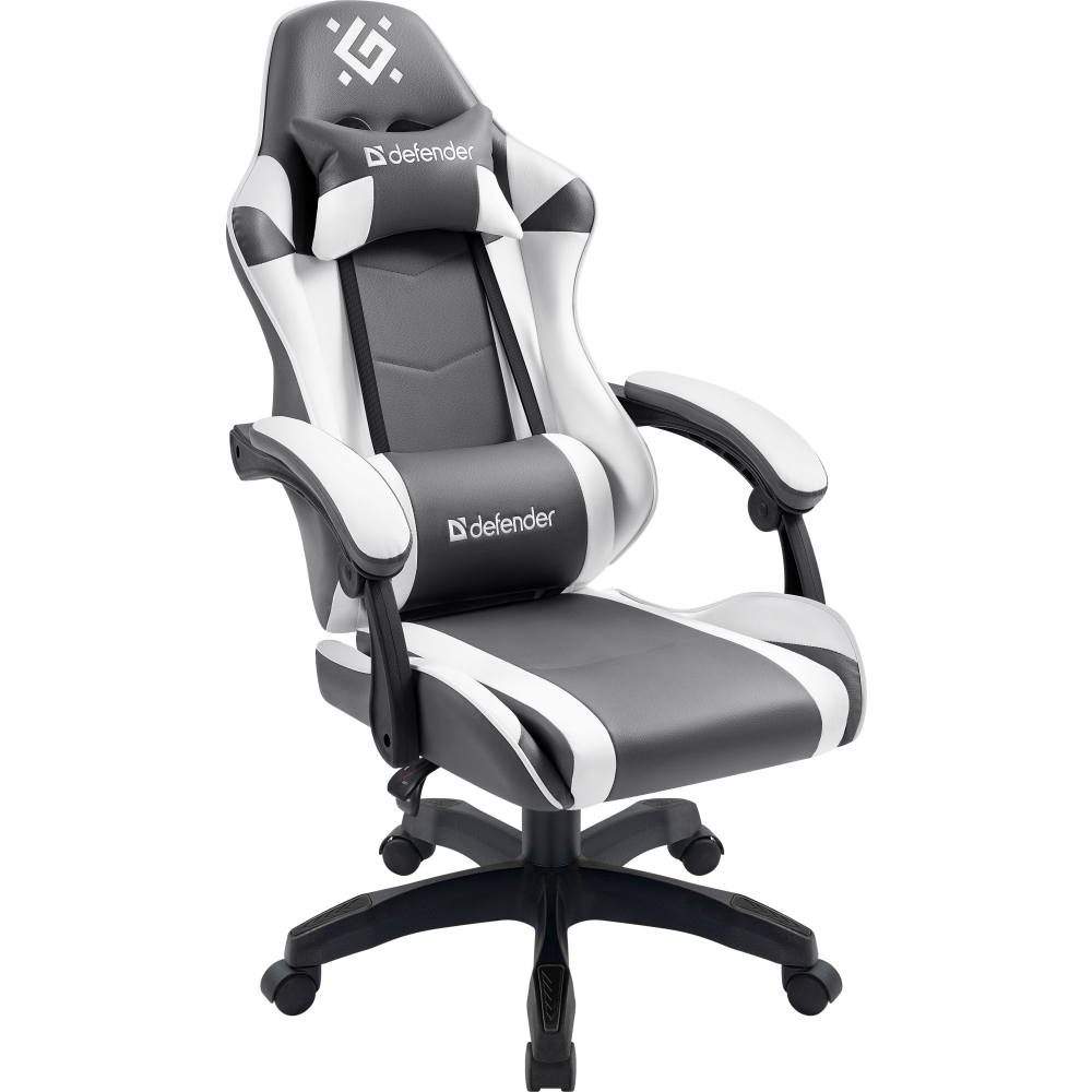 Игровое кресло Defender Fortune Grey/White - 64026 - фото 2