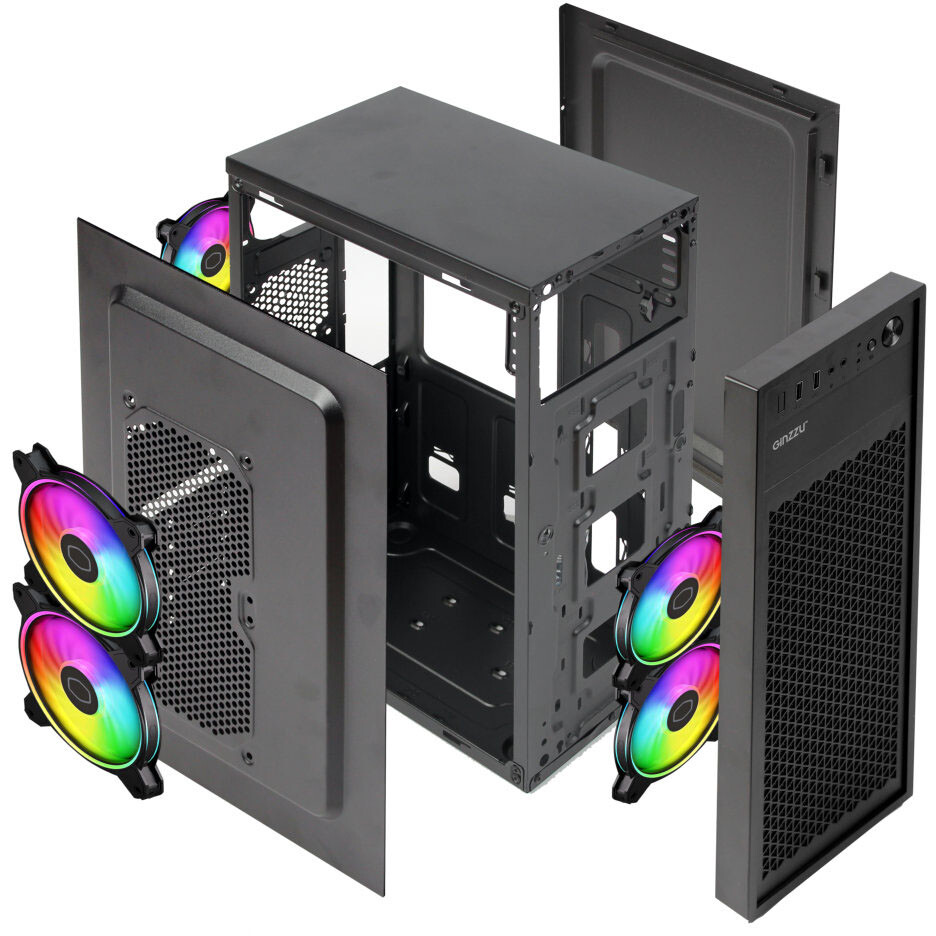 Корпус Ginzzu A400 Black - фото 8