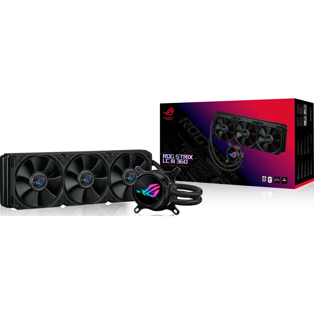 Система жидкостного охлаждения ASUS ROG STRIX LC III 360 Black - 90RC00T0-M0UAY0 - фото 7