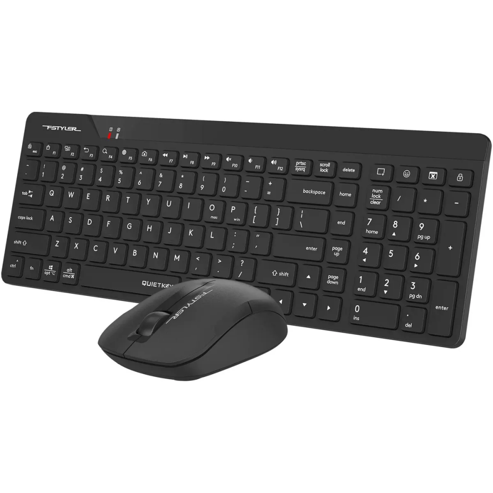 Клавиатура + мышь A4Tech Fstyler FG2300 Air2 Black - FG2300 AIR2 BLACK - фото 4