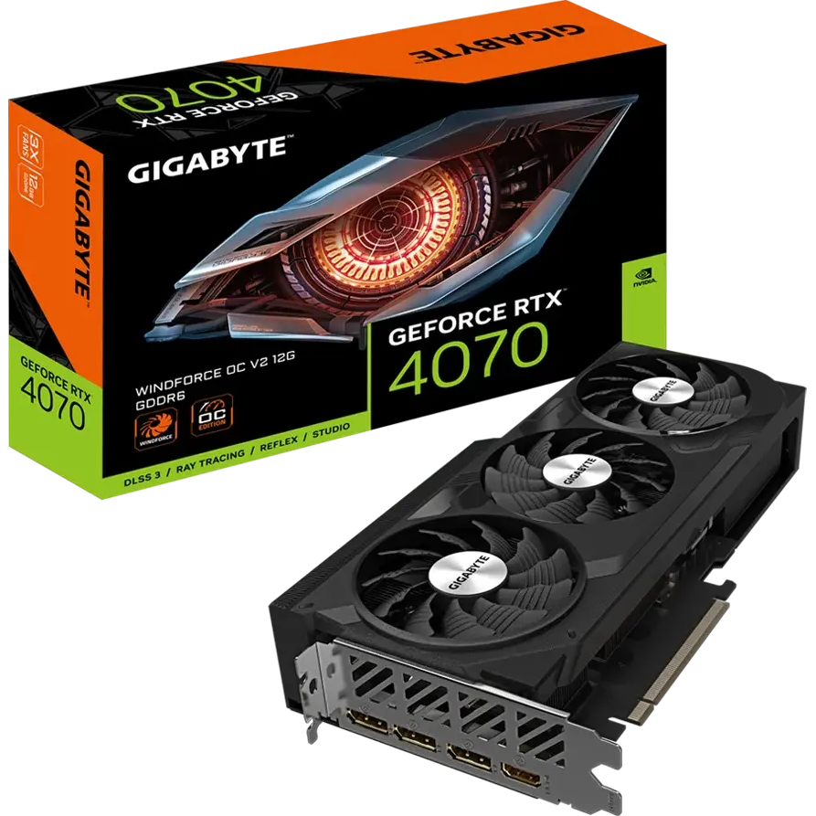 Видеокарта NVIDIA GeForce RTX 4070 Gigabyte OC 12GB (GV-N4070WF3OCV2-12GD) - фото 8