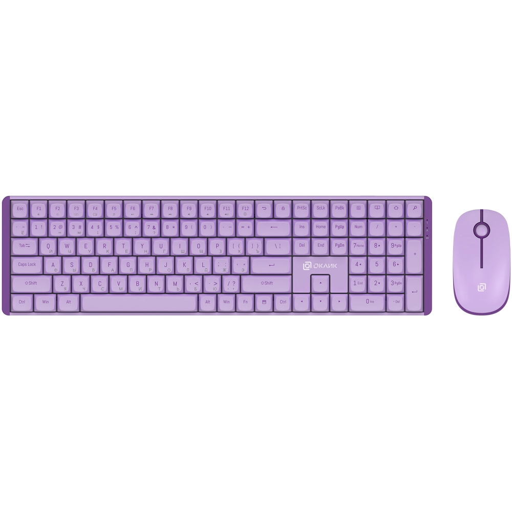Клавиатура + мышь Oklick S315W Purple - 1978643