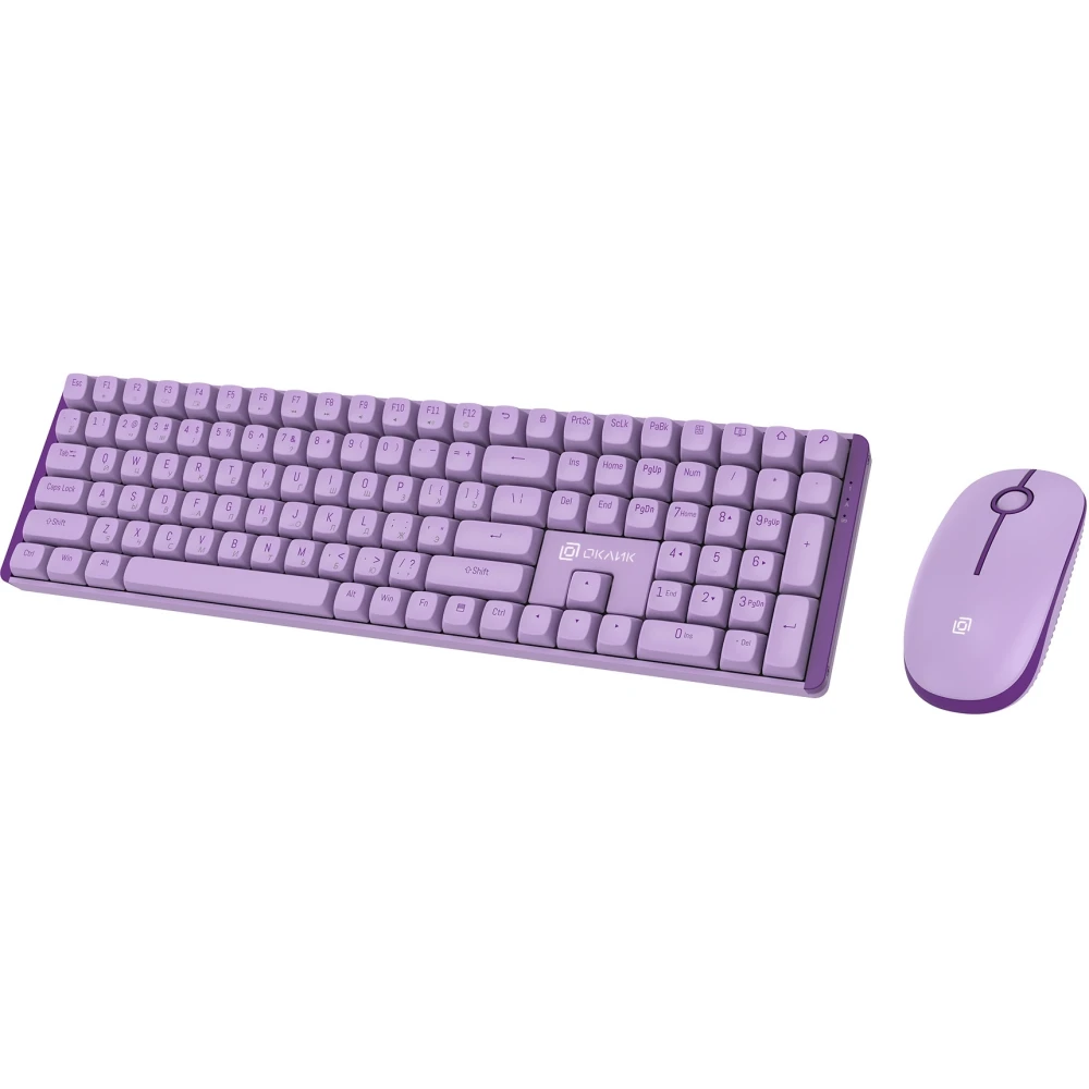 Клавиатура + мышь Oklick S315W Purple - 1978643 - фото 2