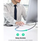 Кабель удлинительный USB Type-C - USB Type-C (F), 0.5м, UGREEN US372 Black (80810)