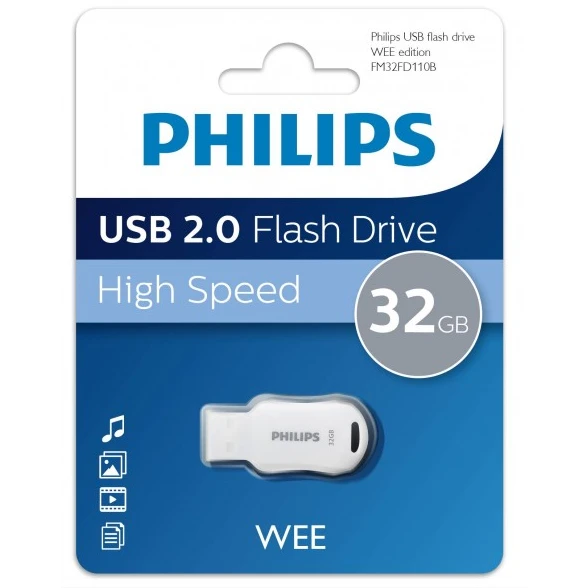 USB Flash накопитель 32Gb Philips WEE 2.0 (FM32FD110B) - FM32FD110B/97