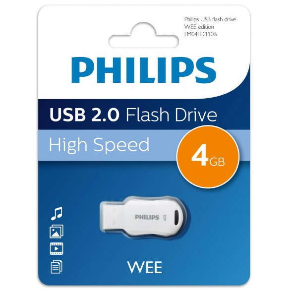 USB Flash накопитель 4GB Philips WEE 2.0 (FM04FD110B)