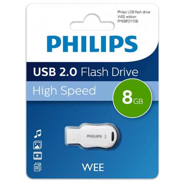 USB Flash накопитель 8GB Philips WEE 2.0 (FM08FD110B)