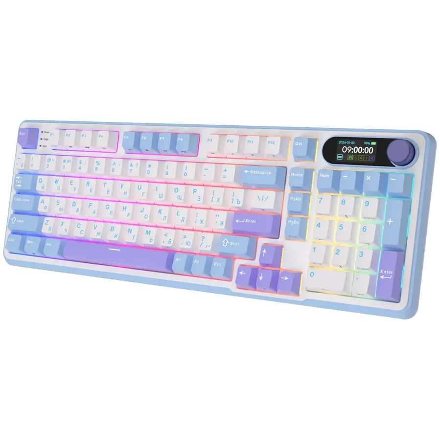 Клавиатура Royal Kludge RK-S98 Taro Milk (Cream Switch) - 6977576550632 - фото 6