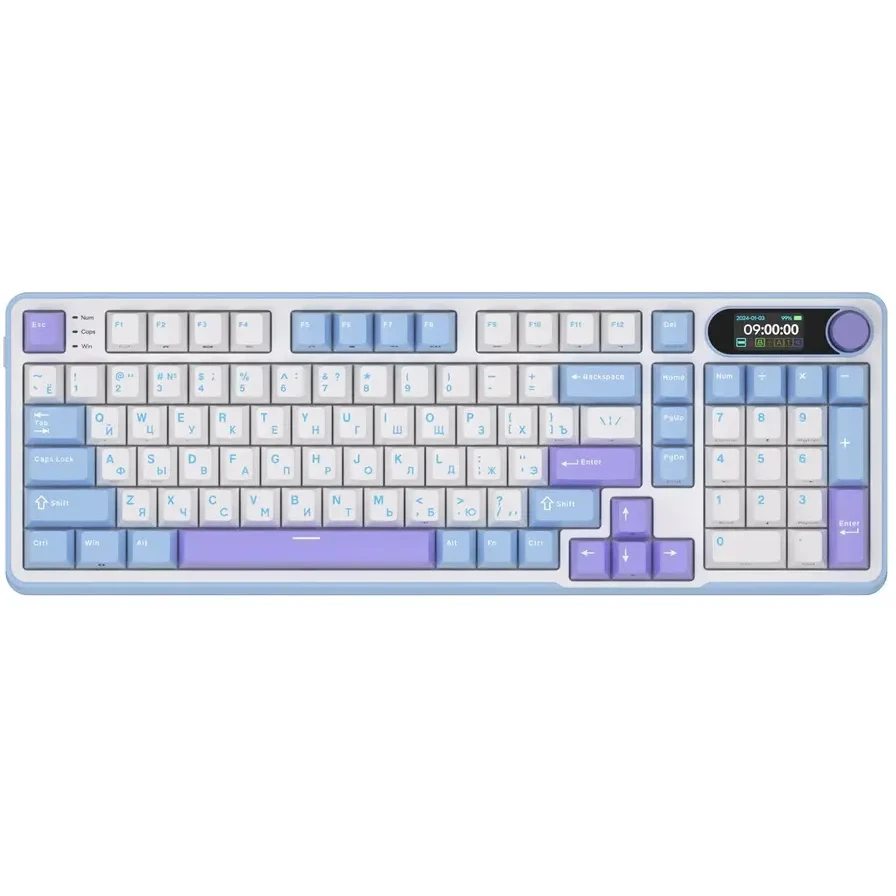 Клавиатура Royal Kludge RK-S98 Taro Milk (Brown Switch) - 6977576550625 - фото 2