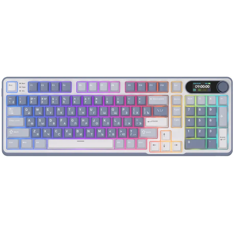 Клавиатура Royal Kludge RK-S98 Ocean Blue (Cream Switch) - 6975576550618