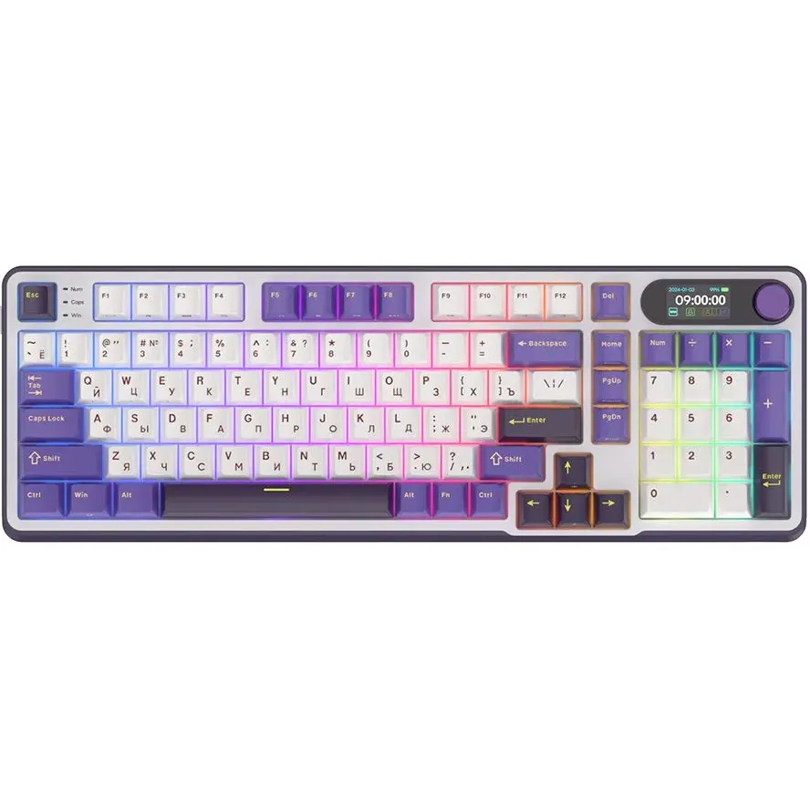 Клавиатура Royal Kludge RK-S98 Blackberry (Brown Switch) - 6935280826016