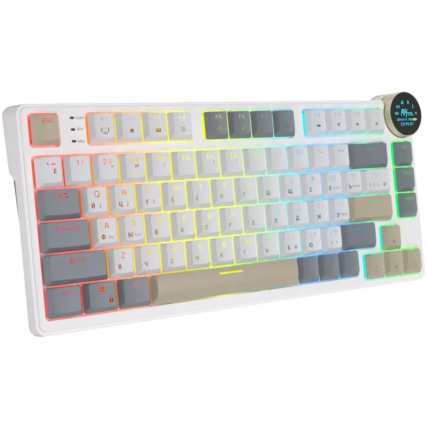 Клавиатура Royal Kludge N80 Pearly Dawn (Red Switch) - 6977576550663 - фото 4