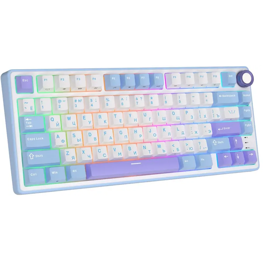 Клавиатура Royal Kludge R75 Taro Milk (Silver Switch) - 6977576550656 - фото 5