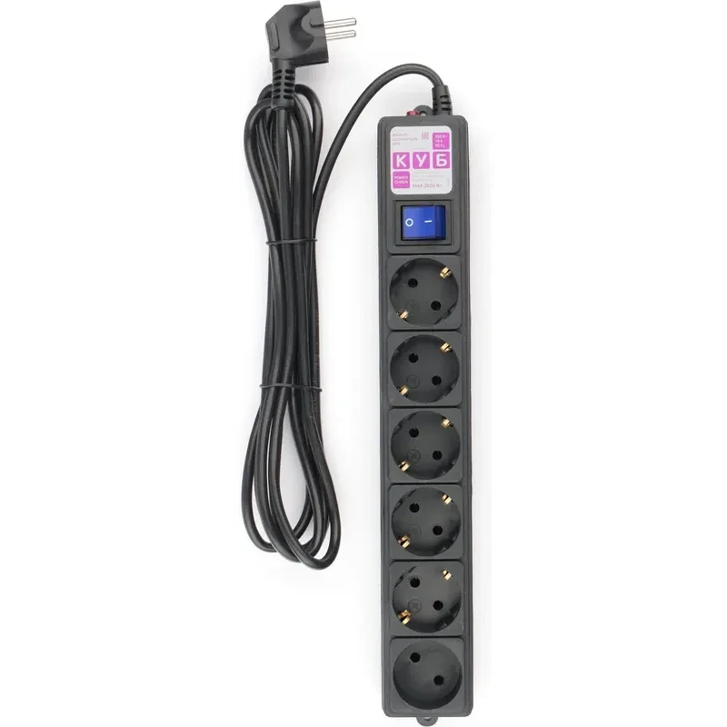 Сетевой фильтр Power Cube SPG6-B1-3M Black