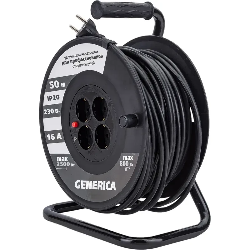 Сетевой удлинитель GENERICA WKP20-16-04-50-G - фото 2