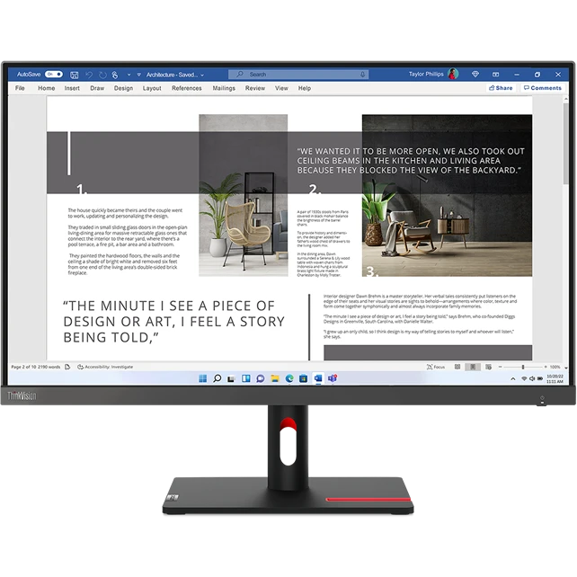 Монитор Lenovo 27" ThinkVision S27i-30 (63DFKAT4UK)