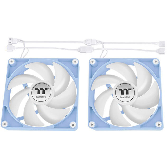 Вентилятор для корпуса Thermaltake CT120 ARGB Sync Fan Hydrangea Blue (2 шт.) - CL-F202-PL12BU-A - фото 3