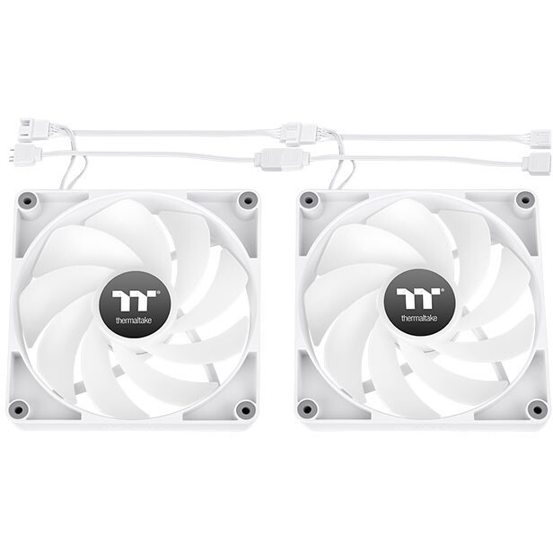 Вентилятор для корпуса Thermaltake CT140 Reverse ARGB Sync Fan White (2-Fan Pack) - CL-F176-PL14SW-A - фото 2