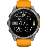 Умные часы Garmin Fenix 8 47mm Grey/Orange (010-02904-11)