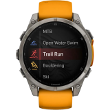 Умные часы Garmin Fenix 8 47mm Grey/Orange (010-02904-11)