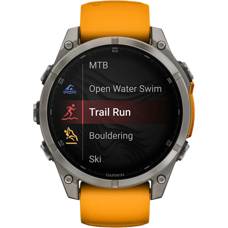 Умные часы Garmin Fenix 8 47mm Grey/Orange - 010-02904-11 - фото 4