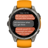 Умные часы Garmin Fenix 8 47mm Grey/Orange (010-02904-11)