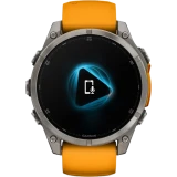 Умные часы Garmin Fenix 8 47mm Grey/Orange (010-02904-11)