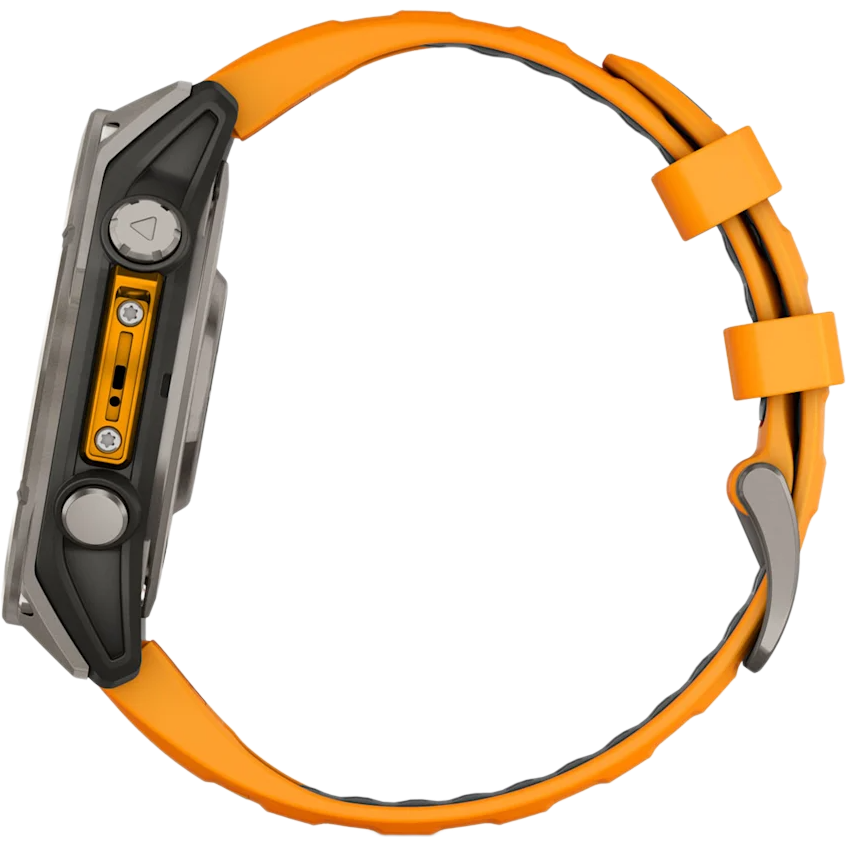 Умные часы Garmin Fenix 8 47mm Grey/Orange - 010-02904-11 - фото 12