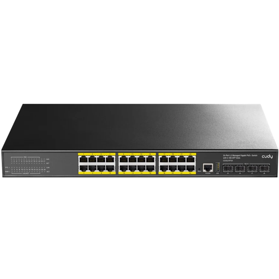 Коммутатор (свитч) Cudy GS5024PS4-400W