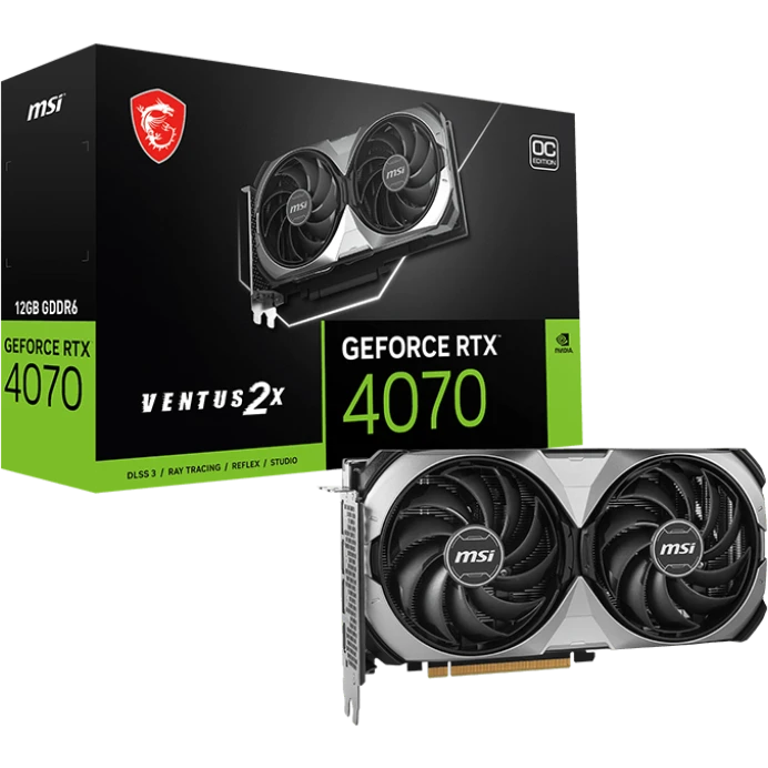 Видеокарта NVIDIA GeForce RTX 4070 MSI OC 12Gb (RTX 4070 VENTUS 2X E1 12G OC) - фото 5