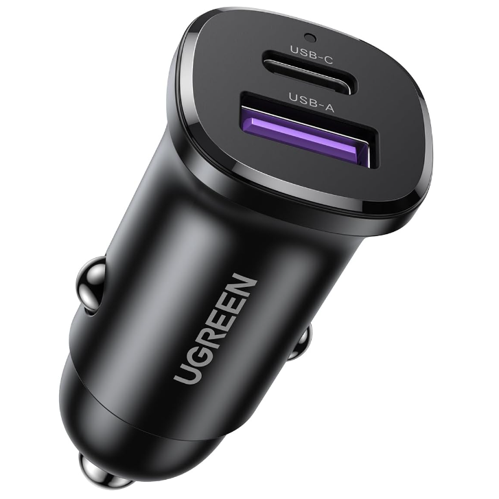 Автомобильное зарядное устройство UGREEN 30W USB-C Car Charger Black (EC305)
