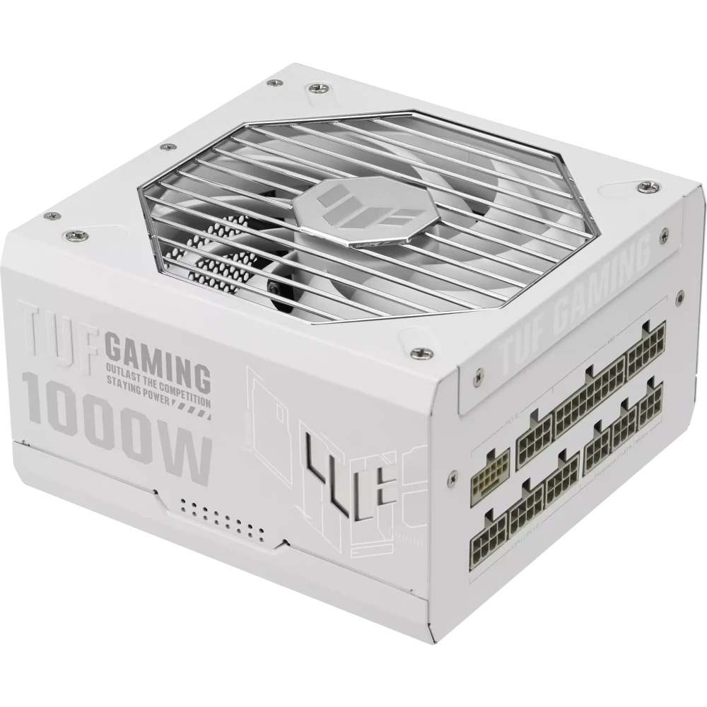 Блок питания 1000W ASUS TUF Gaming 1000W Gold White Edition (TUF-GAMING-1000G-WHITE) - 90YE00S5-B0NA00