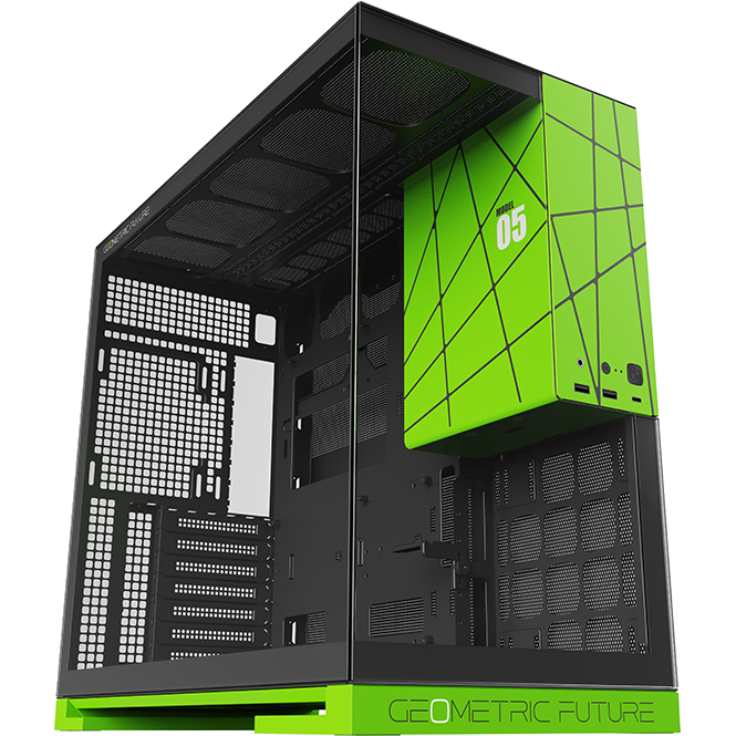 Корпус Geometric Future Model 5 Black/Green