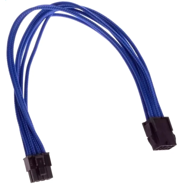 Кабель удлинительный PCI-E 8-pin - PCI-E 6+2-pin, 0.3м, GELID CA-8P-07 Blue