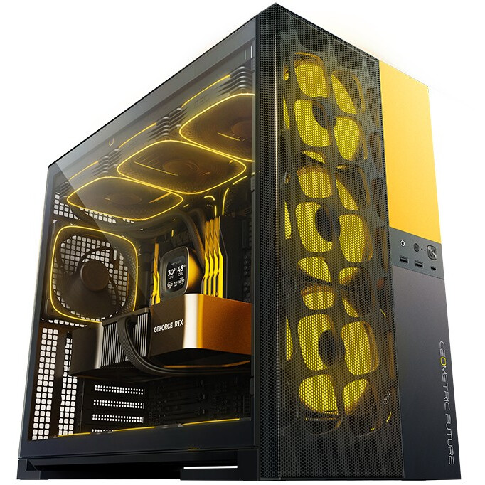 Корпус Geometric Future Model 5 Vent Black/Yellow - 1AM5VTBY00100 - фото 7