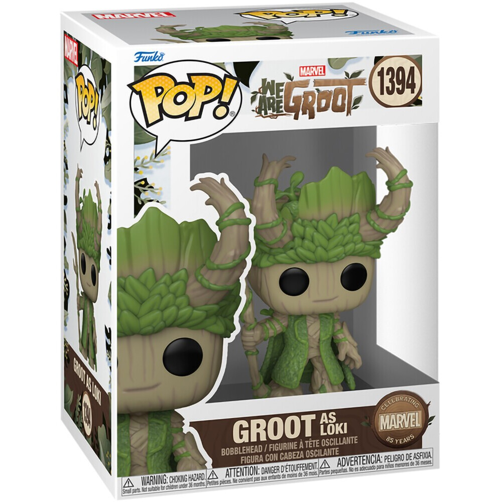 Фигурка Funko POP! Bobble Marvel We Are Groot Groot as Loki - 79517 - фото 2
