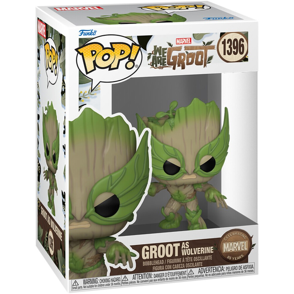 Фигурка Funko POP! Bobble Marvel We Are Groot Groot as Wolverine - 79519 - фото 2