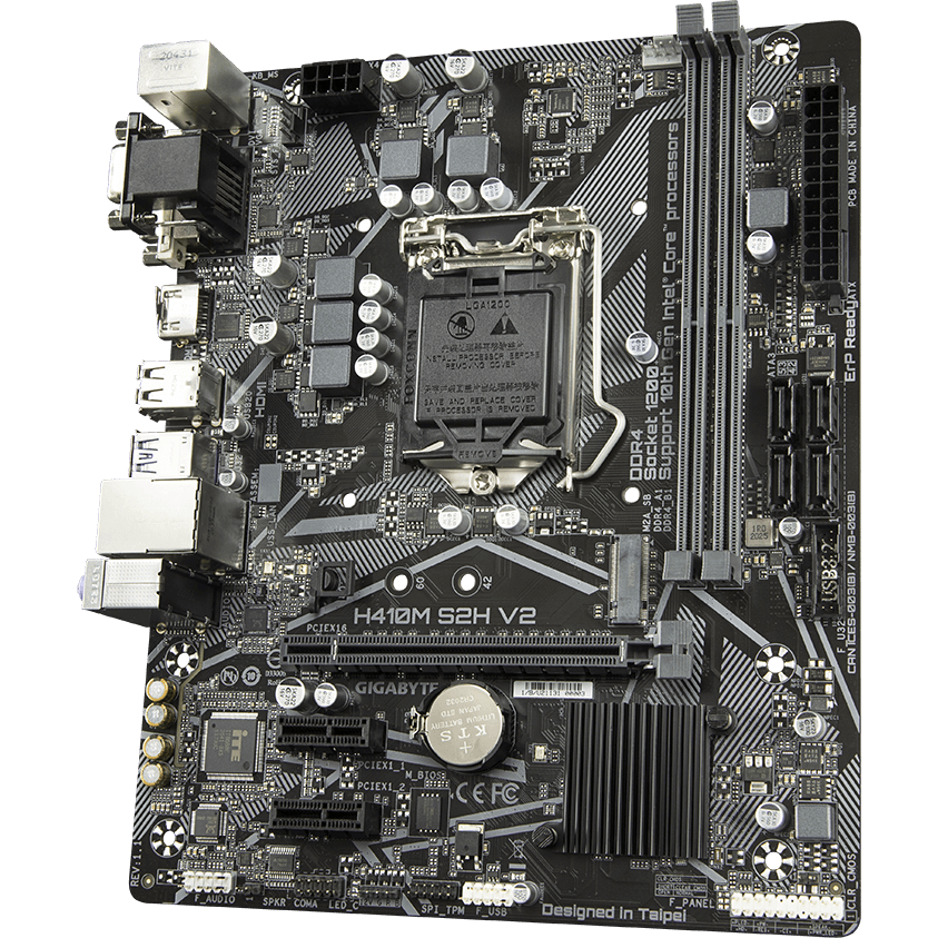 Материнская плата Gigabyte H410M S2H V2 (rev. 2.1) - фото 3