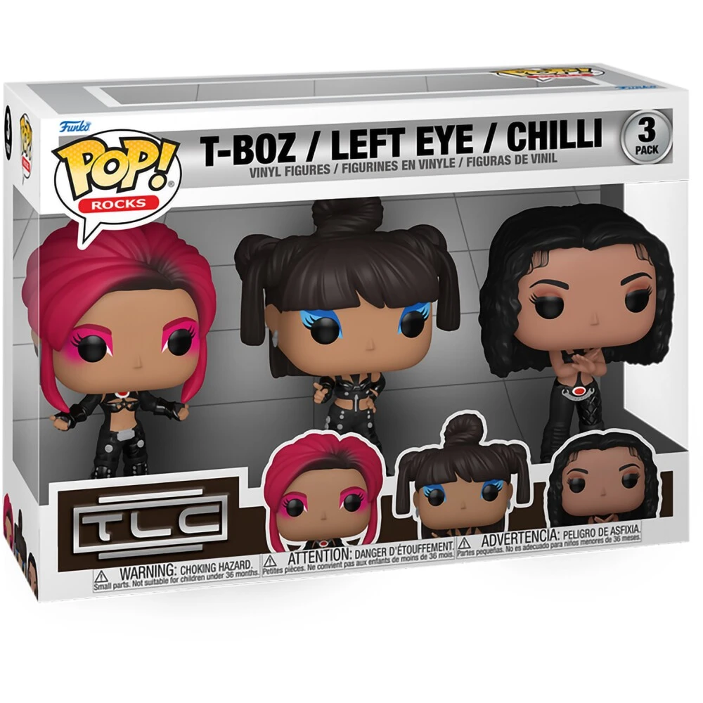 Фигурка Funko POP! Rocks TLC Scrubs T-Boz/Left Eye/Chilly 3PK - 79709 - фото 2