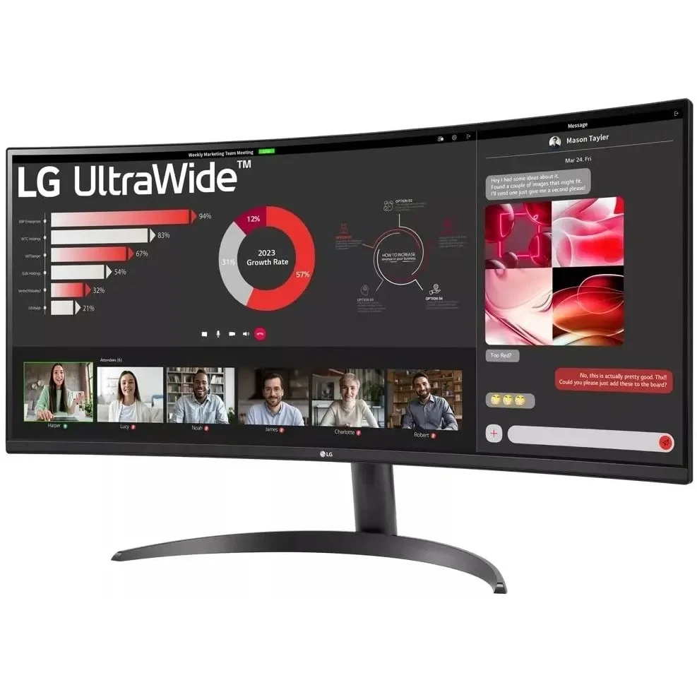 Монитор LG 34" 34WR50QK-B UltraWide - фото 3