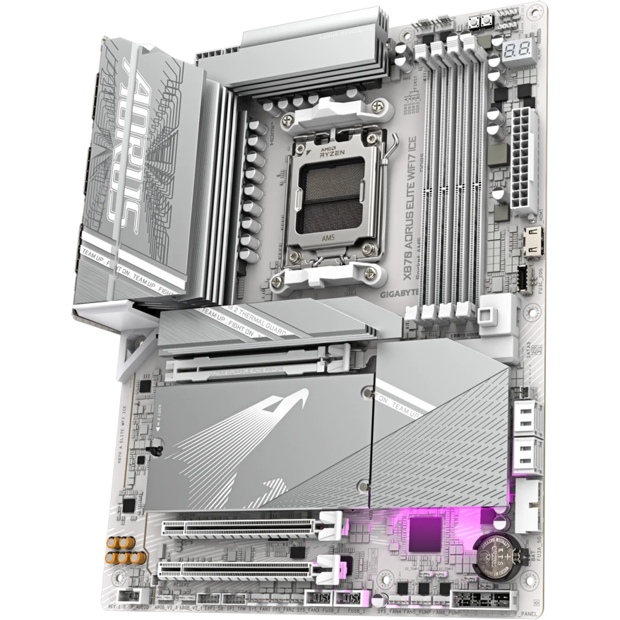 Материнская плата Gigabyte X870 AORUS ELITE WIFI7 ICE - фото 3