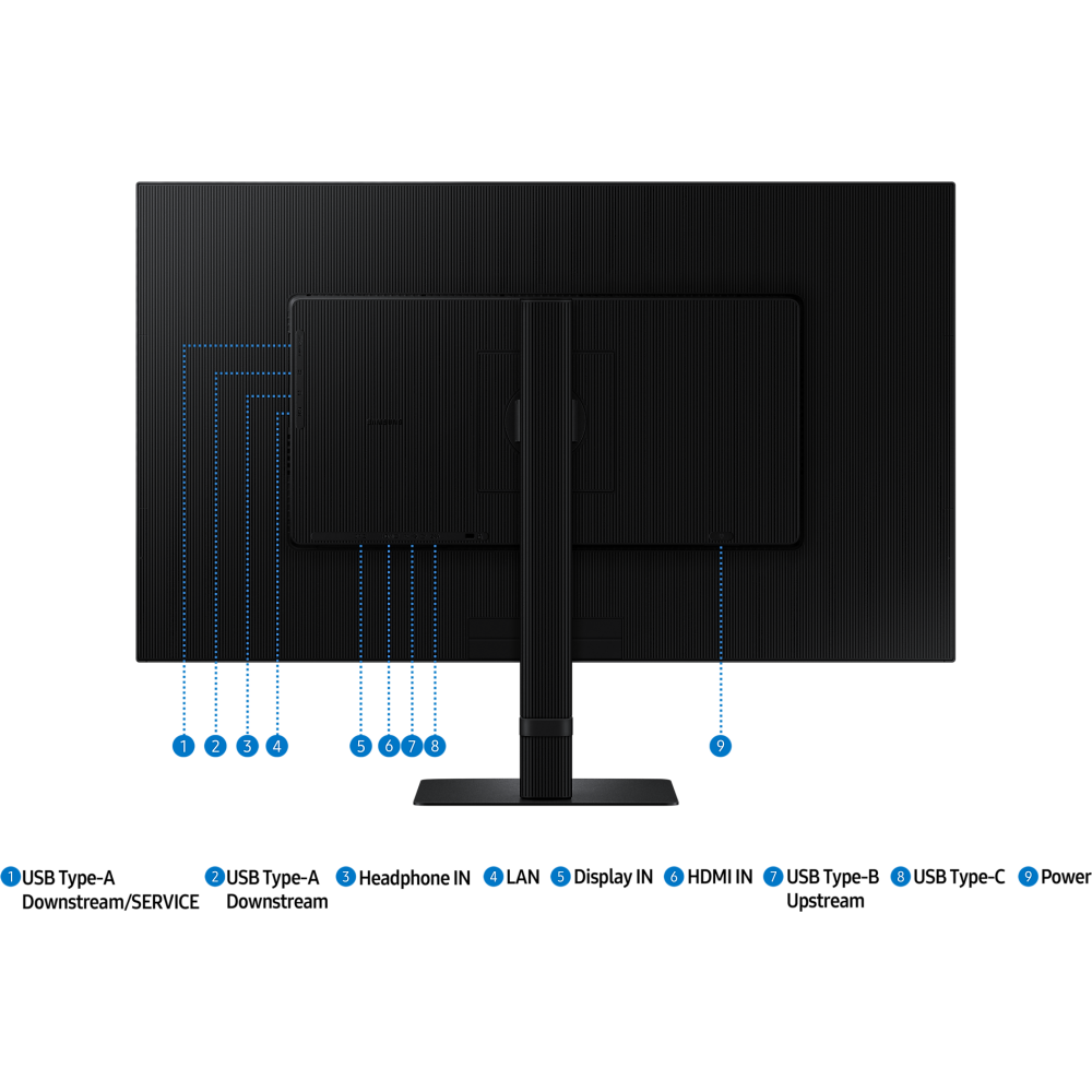 Монитор Samsung 32" LS32D804UAIXCI ViewFinity S8 - фото 17